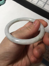 Load image into Gallery viewer, 54mm 100% natural Type A green white slim round cut jadeite jade bangle BL101-4674
