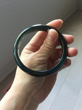 Load image into Gallery viewer, 59.2mm Certified Type A 100% Natural dark green/blue/gray/black Guatemala Jadeite bangle PJ142-1475
