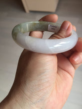 Load image into Gallery viewer, 57mm certified Type A 100% Natural dark green purple white Jadeite Jade bangle Y157-3002

