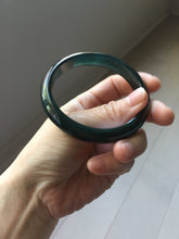 Load image into Gallery viewer, 59.2mm Certified Type A 100% Natural dark green/blue/gray/black Guatemala Jadeite bangle PJ142-1475
