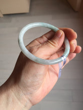 Load image into Gallery viewer, 54.9mm certified natural 100% natural Type A light green slim round cut jadeite jade bangle PF61-0444
