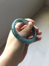 Load image into Gallery viewer, 55mm Certified Type A 100% Natural dark green/blue/gray/black Guatemala Jadeite bangle PJ141-1478
