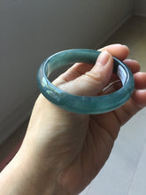 Load image into Gallery viewer, 55mm Certified Type A 100% Natural dark green/blue/gray/black Guatemala Jadeite bangle PJ141-1478
