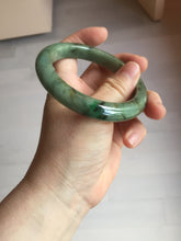 Load image into Gallery viewer, 58.5mm Certified 100% natural Type A dark green/black jadeite bangle PD31-9808
