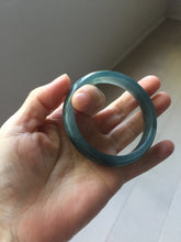Load image into Gallery viewer, 55mm Certified Type A 100% Natural dark green/blue/gray/black Guatemala Jadeite bangle PJ141-1478
