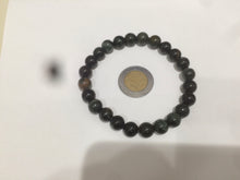 Load image into Gallery viewer, AllaboutjadeCanada.com only. 6.5-7.5mm 100% natural black/blue/green/brown(Wuji, Mocui) jadeite jade beads bracelet AK8 (Add on item, not sale individually. ) .
