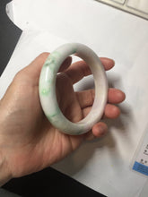 Load image into Gallery viewer, 60.4mm 100% Natural type A sunny green purple white Jadeite Jade bangle PE45-5505
