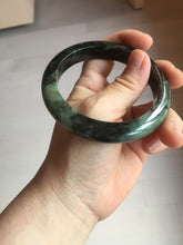 Load image into Gallery viewer, 58.5mm Certified 100% natural Type A dark green/black jadeite bangle PD30-9770
