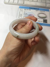 Load image into Gallery viewer, 50.5mm certified 100% natural Type A light green/purple/white jadeite jade bangle AA115-1047
