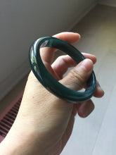 Load image into Gallery viewer, 59.8mm Certified Type A 100% Natural dark green/blue/gray/black Guatemala Jadeite bangle PJ140-1483
