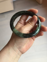 Load image into Gallery viewer, 58.5mm Certified 100% natural Type A dark green/black jadeite bangle PD30-9770
