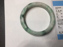 Load image into Gallery viewer, 53.5mm certified type A 100% Natural sunny green light green Jadeite Jade bangle PA261-2991
