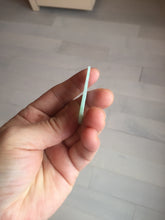 Load image into Gallery viewer, 100% Natural type A sunny green white square or rectangle Jadeite super thin Jade safe and sound pendant group AA45
