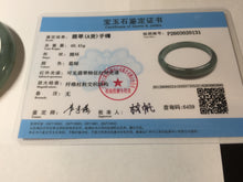 Load image into Gallery viewer, 59mm Certified Type A 100% Natural icy watery dark green/blue/gray/black Guatemala Jadeite bangle BS156-0131
