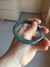 Load image into Gallery viewer, 58.8mm Certified Type A 100% Natural dark green/blue/gray/black Guatemala Jadeite bangle PD217-2323
