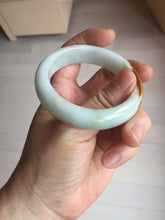 Load image into Gallery viewer, 50mm Certified 100% Natural Type A light green/yellow/brown Maple Syrup Mint Cake jadeite jade bangle BS136-4040
