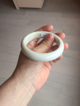 Load image into Gallery viewer, 56.5mm Certified Type A 100% Natural white/ green Jadeite Jade bangle PA4-3501 ($29.99 group)
