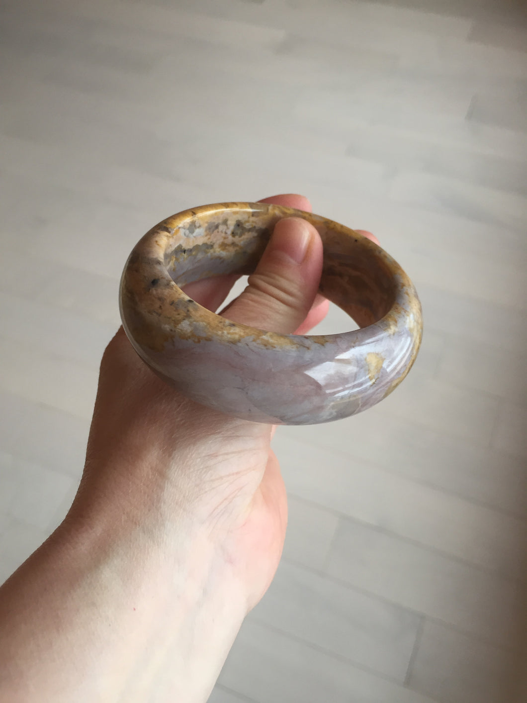 57.8mm 100% natural red/orange/purple/pink chubby Sardonyx(战国红) bangle SY72