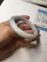 Load image into Gallery viewer, 59.8mm Certificated Type A 100% Natural White green Jadeite Jade bangle AA117-8441

