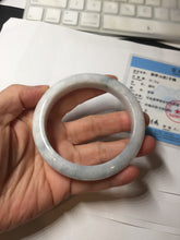 Load image into Gallery viewer, 59.8mm Certificated Type A 100% Natural White green Jadeite Jade bangle AA117-8441
