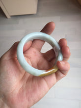 Load image into Gallery viewer, 50mm Certified 100% Natural Type A light green/yellow/brown Maple Syrup Mint Cake jadeite jade bangle BS136-4040

