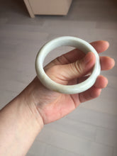 Load image into Gallery viewer, 56.5mm Certified Type A 100% Natural white/ green Jadeite Jade bangle PA4-3501 ($29.99 group)
