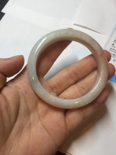 Load image into Gallery viewer, 55mm Certified Type A 100% Natural light green white red Jadeite bangle PB197-6665

