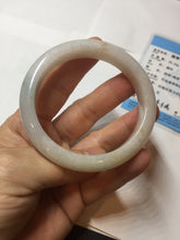 Load image into Gallery viewer, 55mm Certified Type A 100% Natural light green white red Jadeite bangle PB197-6665

