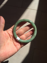 Load image into Gallery viewer, 55.5mm Certified 100% natural Type A dark green/brown round cut jadeite jade bangle BM10-5373
