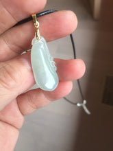 Load image into Gallery viewer, 100% natural type A icy watery light green blessed melon Jadeite Jade pendant AZ192
