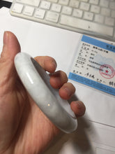 Load image into Gallery viewer, 59.8mm Certificated Type A 100% Natural White green Jadeite Jade bangle AA117-8441
