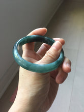 Load image into Gallery viewer, 60.5mm Certified Type A 100% Natural dark green/blue/gray/black Guatemala Jadeite bangle PJ136-1477
