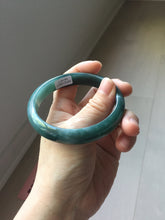 Load image into Gallery viewer, 60.5mm Certified Type A 100% Natural dark green/blue/gray/black Guatemala Jadeite bangle PJ136-1477
