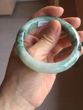 Load image into Gallery viewer, 52.8mm Certified type A 100% Natural forest green Jadeite bangle PE47-(1767)
