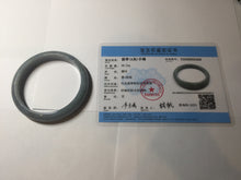 Load image into Gallery viewer, 60mm Certified Type A 100% Natural purple/gray/black Guatemala Jadeite bangle PF65-0428
