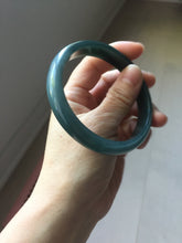 Load image into Gallery viewer, 60.6mm Certified Type A 100% Natural dark green/blue/gray/black Guatemala Jadeite bangle PJ135-1486
