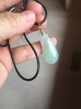 Load image into Gallery viewer, 100% natural type A icy watery light green blessed melon Jadeite Jade pendant AZ192
