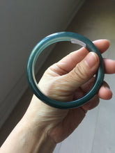 Load image into Gallery viewer, 60.6mm Certified Type A 100% Natural dark green/blue/gray/black Guatemala Jadeite bangle PJ135-1486
