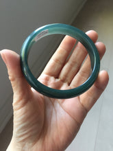 Load image into Gallery viewer, 60.6mm Certified Type A 100% Natural dark green/blue/gray/black Guatemala Jadeite bangle PJ135-1486
