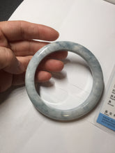 Load image into Gallery viewer, 62.8mm Certificated Type A 100% Natural White blue Jadeite Jade bangle AA118-8435
