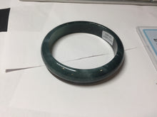 Load image into Gallery viewer, 57mm Certified Type A 100% Natural dark green/blue/gray/black Guatemala Jadeite bangle PJ137-1485
