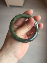 Load image into Gallery viewer, 50mm Certified Type A 100% Natural dark green/gray/black Jadeite Jade bangle PA7-3457 ($19.99 group)
