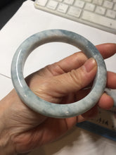 Load image into Gallery viewer, 62.8mm Certificated Type A 100% Natural White blue Jadeite Jade bangle AA118-8435
