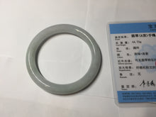 Load image into Gallery viewer, 56.4mm certified 100% natural Type A light green white purple round cut jadeite jade bangle AA119-4911
