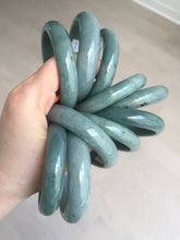 Load image into Gallery viewer, Sale! 53-54mm Certified type A 100% Natural dark green/blue/black/gray Guatemala  Jadeite bangle group GL32
