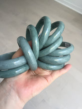 Load image into Gallery viewer, Sale! 53-54mm Certified type A 100% Natural dark green/blue/black/gray Guatemala  Jadeite bangle group GL32
