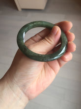 Load image into Gallery viewer, 50mm Certified Type A 100% Natural dark green/gray/black Jadeite Jade bangle PA7-3457 ($19.99 group)
