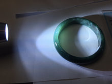 Load image into Gallery viewer, 57mm Certified Type A 100% Natural dark green/blue/gray/black Guatemala Jadeite bangle PJ137-1485
