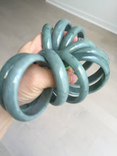Load image into Gallery viewer, Sale! 53-54mm Certified type A 100% Natural dark green/blue/black/gray Guatemala  Jadeite bangle group GL32
