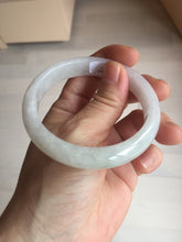 Load image into Gallery viewer, 55.8mm certified Type A 100% Natural light purple yellow brown Jadeite Jade bangle BS134-4017
